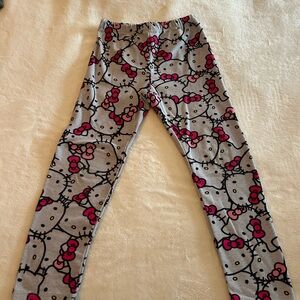 Hello Kitty Kids Leggings in Gray and Pink